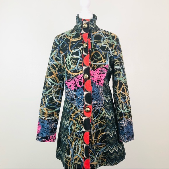 Sacred Threads Embroidered Colorful Jacket - Picture 5 of 7